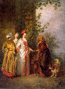 WATTEAU, Antoine The Fortune Tellers oil painting picture wholesale